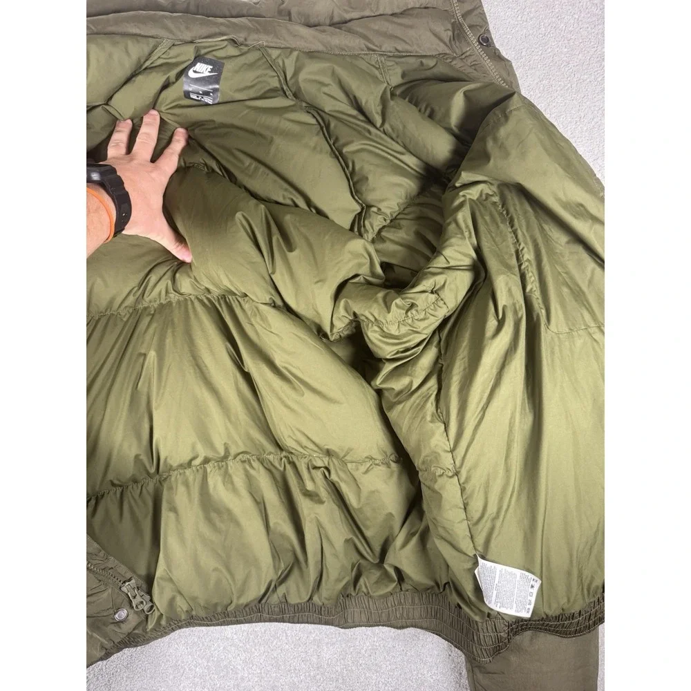 Nike Jacket Winter Coat‎ Down Filled Puffer 928893-395 Green Men's Large Tall